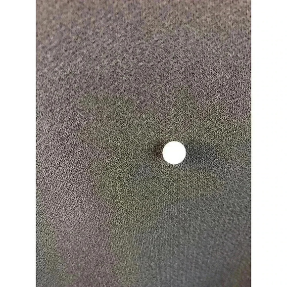 Valeria Stephen’s Womens XL Black Blouse With Pearls On Front Bell Sleeves L/S - Picture 3 of 7